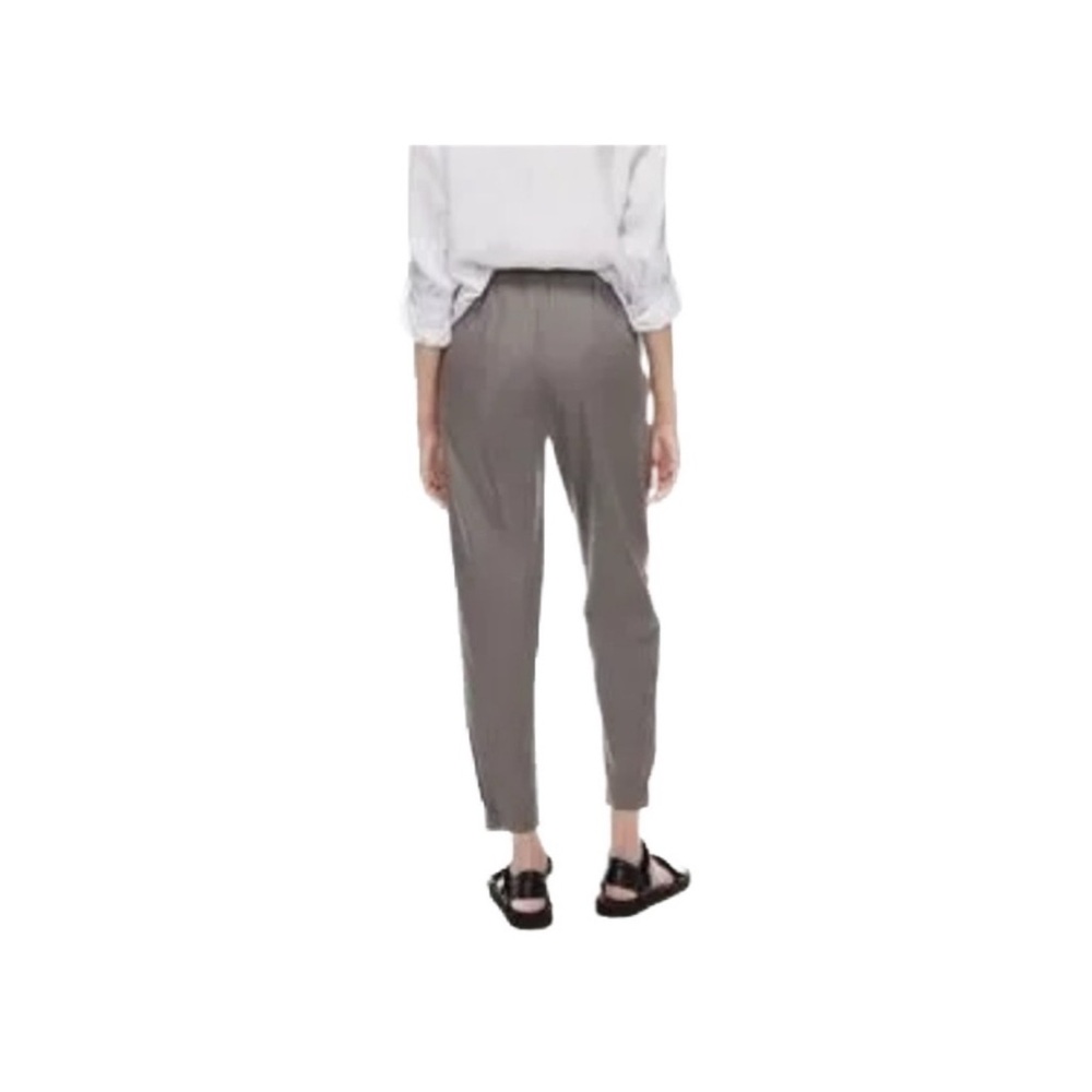 Aritizia Babaton Dexter Linen Blend Pull-On Ankle Pants Gray Size Medium - Picture 2 of 8